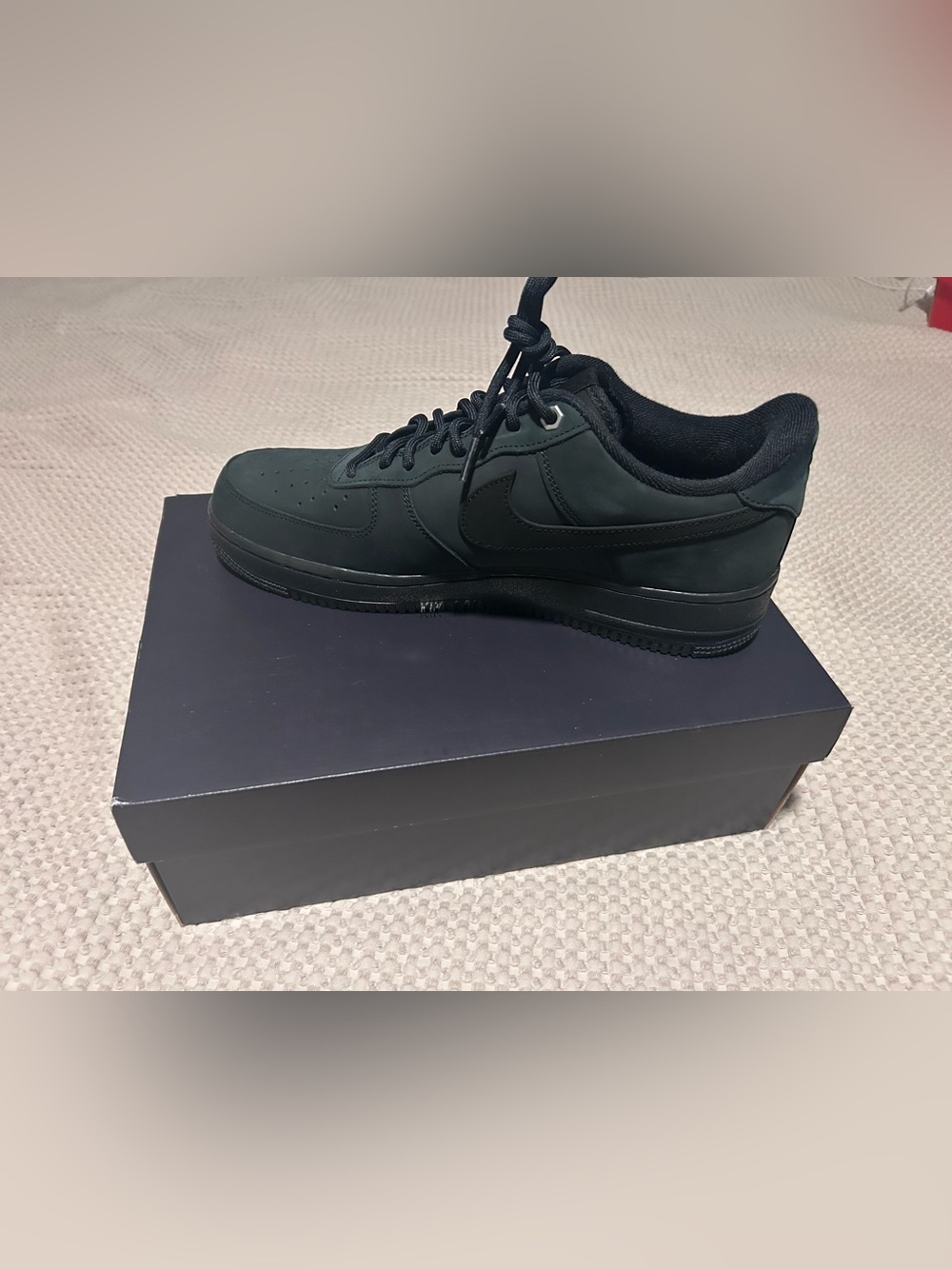 Nike Men’s Air Force 1 Low - Black/Black- noir